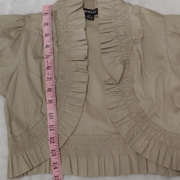 2 for $15 - NWOT IMPRESS OPEN SHRUG SHORT SLEEVE US SMALL - Picture 10 of 11